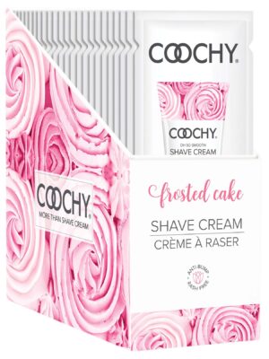 coochy shave cream frosted cake 15 ml foils 24 count display