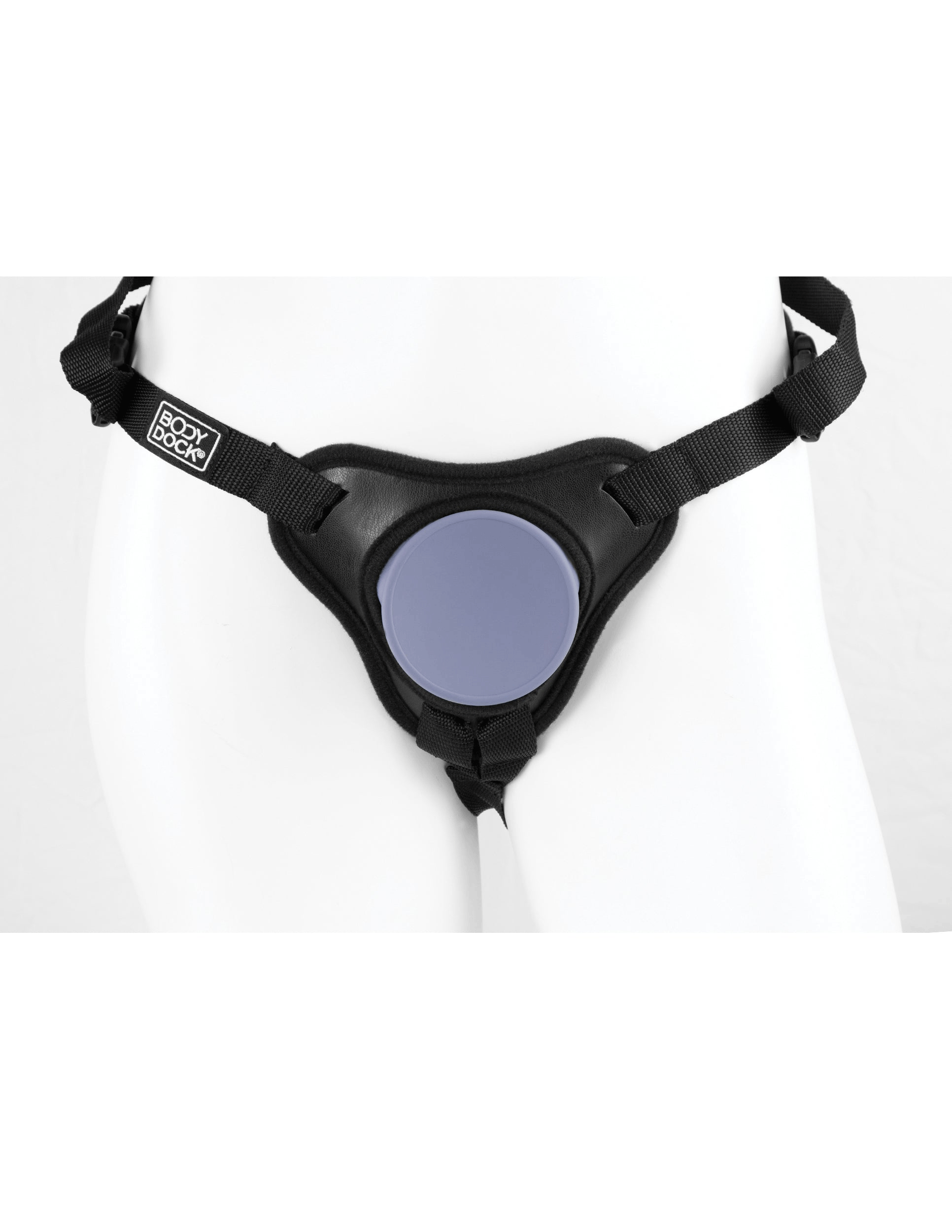 dillio platinum body dock se universal strap on harness black