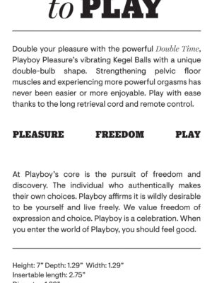 playboy pleasure double time kegel balls dark purple