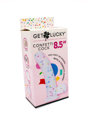 8.5" confetti cock