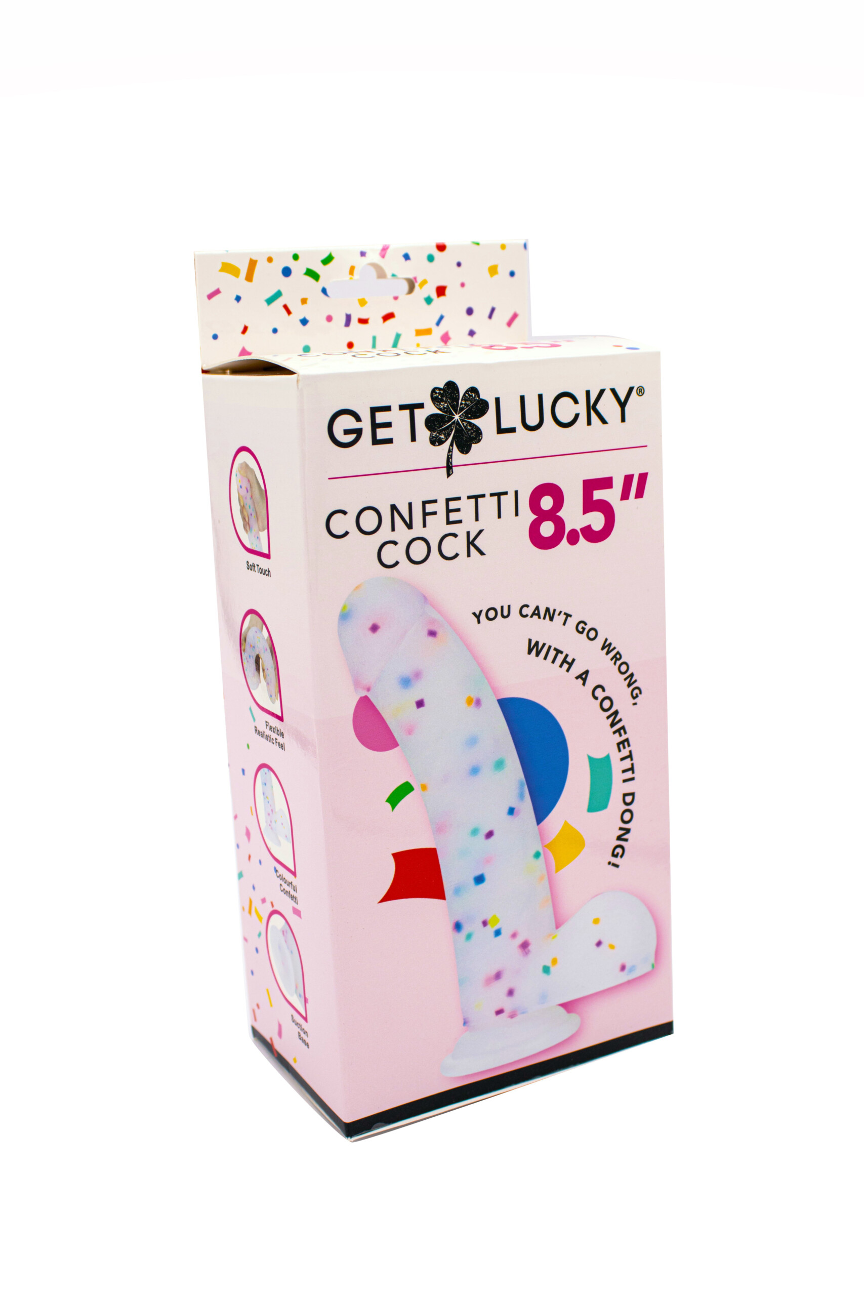 8.5" confetti cock