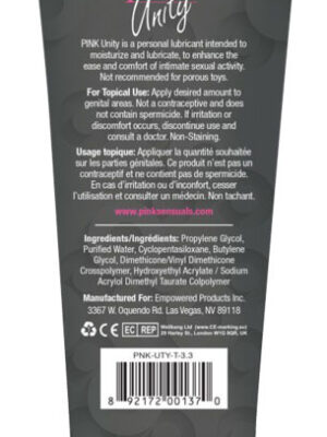 pink unity 3.3 oz. tube