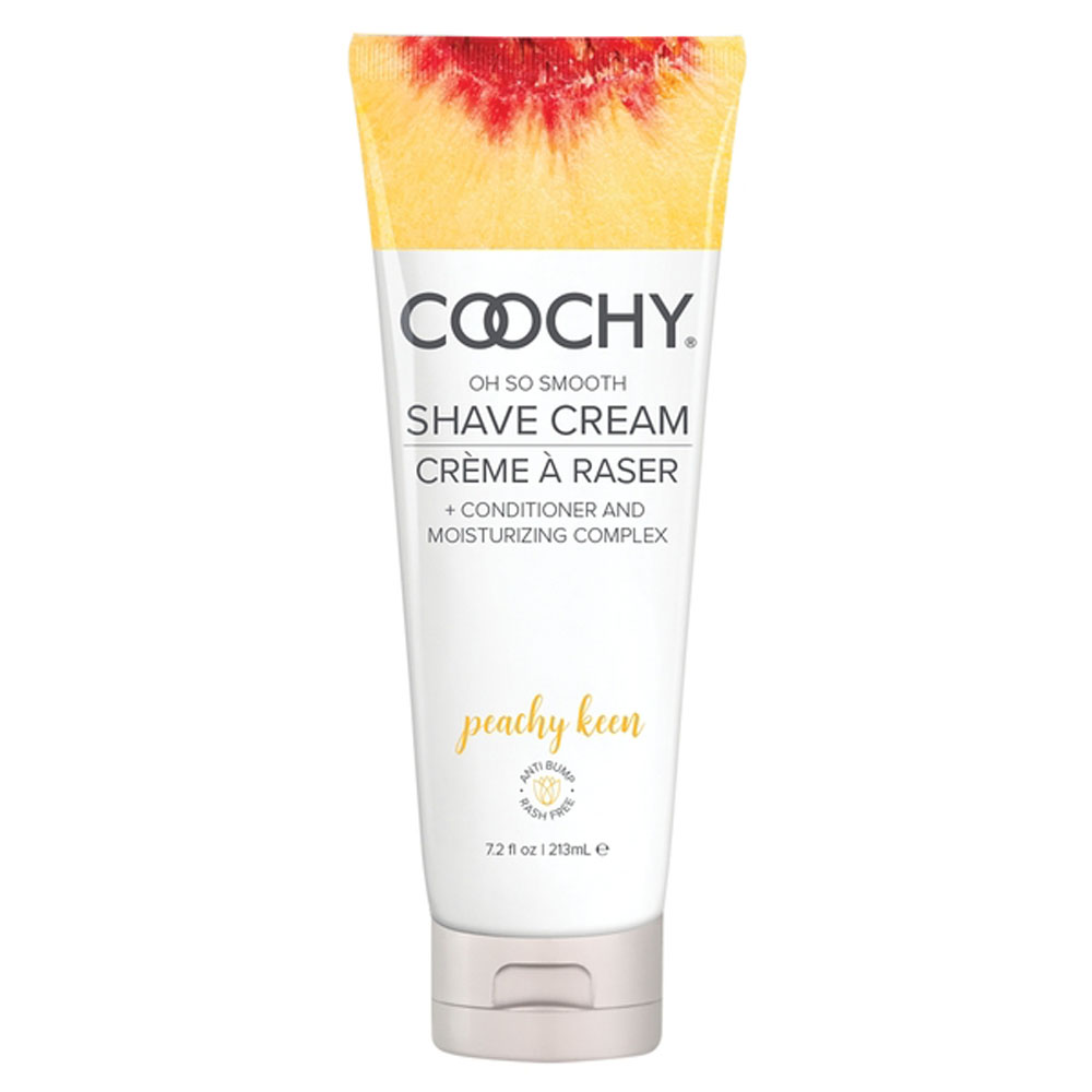 coochy oh so smooth shave cream peachy keen 7.2 fl oz 213ml