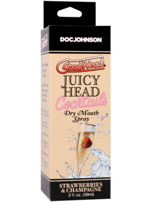 goodhead juicy head cocktails dry mouth spray strawberries/champagne 2oz goodhead juicy head cocktails dry mouth spray strawberries/champagne 2oz