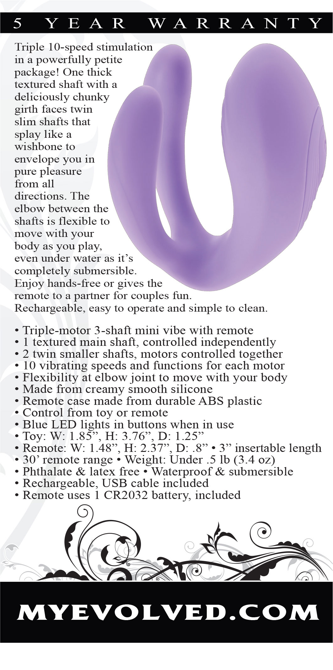 petite tickler lilac