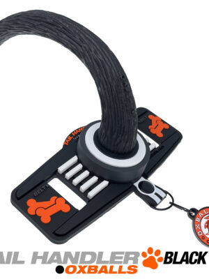 tail handler belt strap show tail black