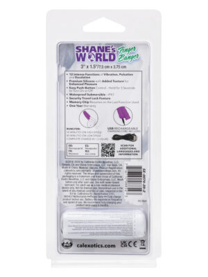 shane's world finger banger rechargeable purple
