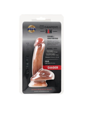 raw dildo ultra realistic dager brown