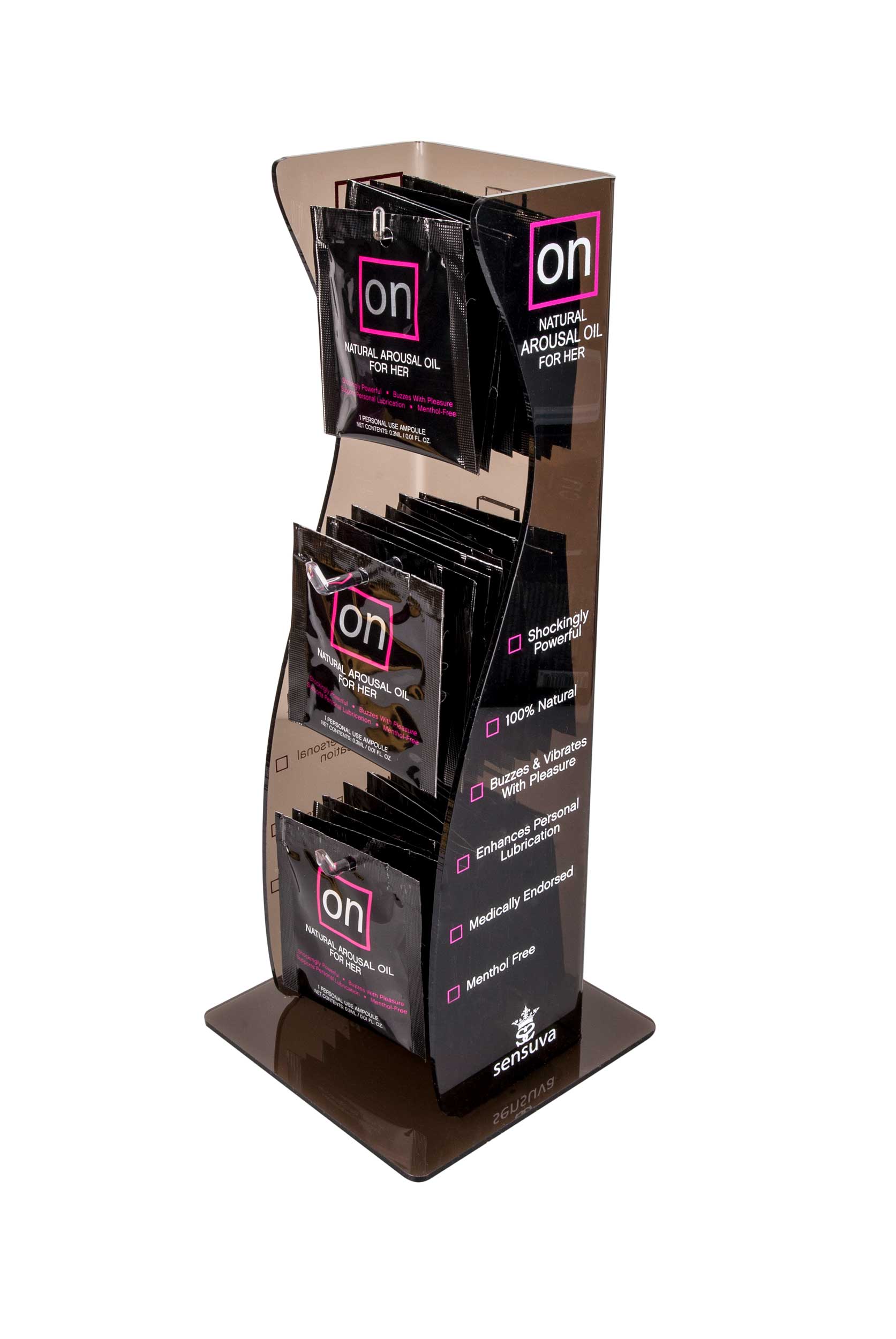 on arousal oil original 40 piece single use ampoule tower display black on arousal oil original 40 piece single use ampoule tower display black