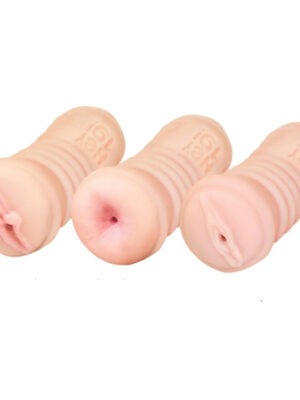 hey 19 teen bang vibrating stroker 3 pack male masturbator set