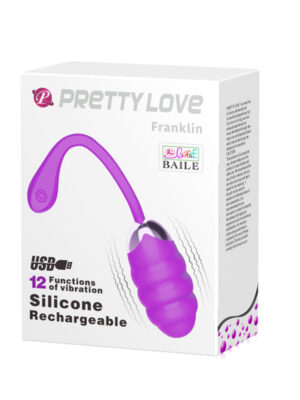 pretty love franklin rechargeable egg vibe purple