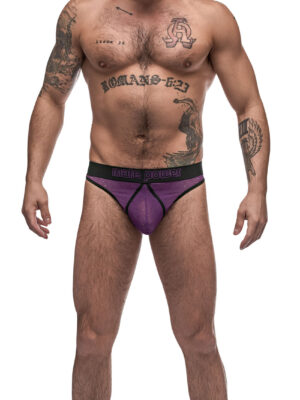 airotic mesh enhancer thong purple s/m airotic mesh enhancer thong purple s/m