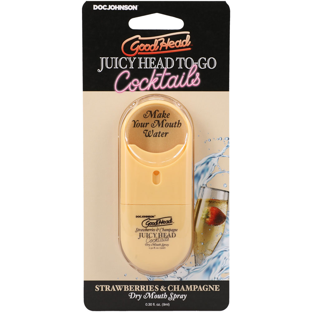 goodhead juicy head cocktails dry mouth spray to go strawberries/champagne