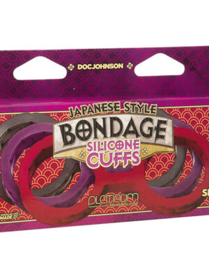 japanese bondage silicone cuffs small black japanese bondage silicone cuffs small black