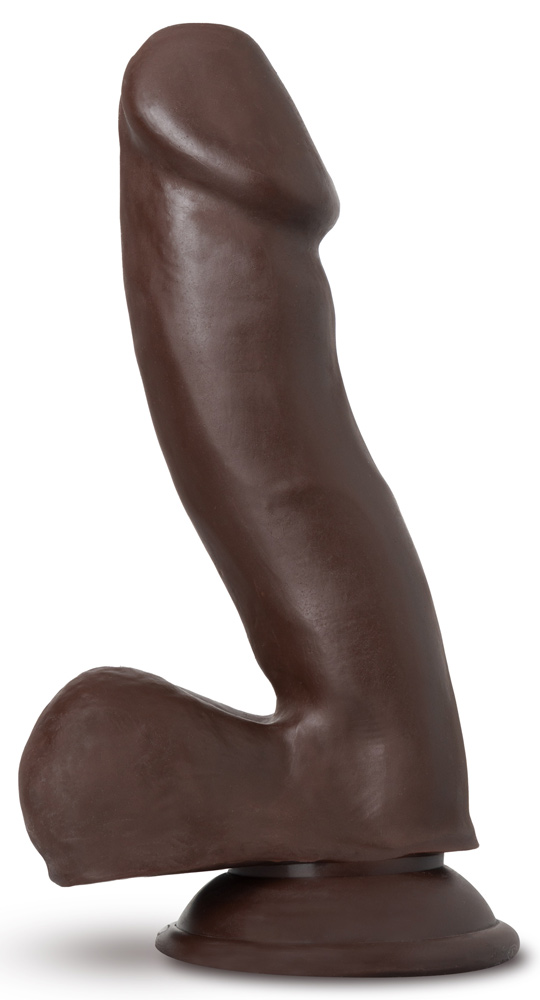 au naturel troy 6 inch dildo chocolate