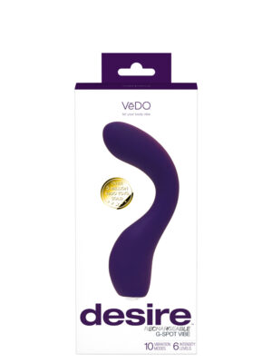 desire rechargeable g spot vibe purple