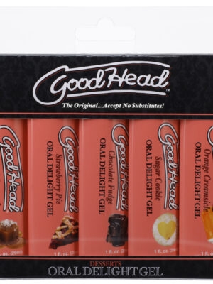 goodhead oral delight gel dessert 5 pack 1 fl. oz.