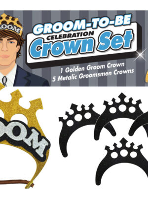 groom to be celebration crown set groom to be celebration crown set