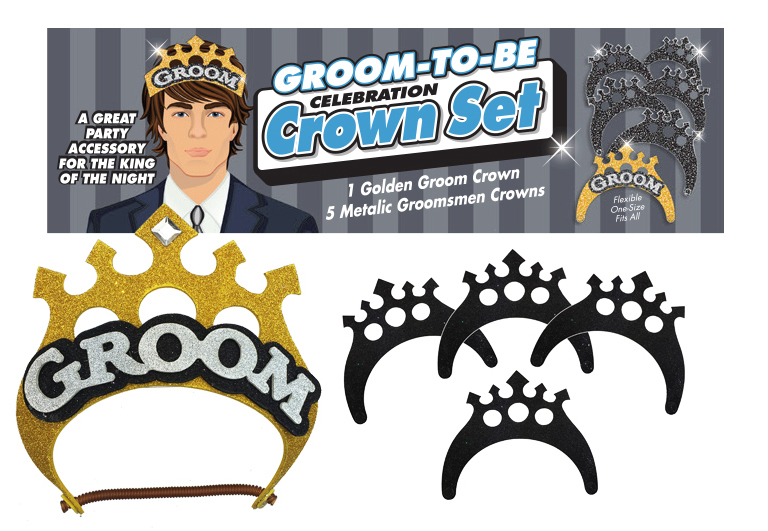 groom to be celebration crown set