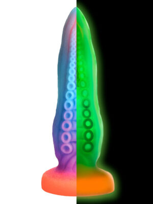 tenta cock glow in the dark silicone dildo tenta cock glow in the dark silicone dildo