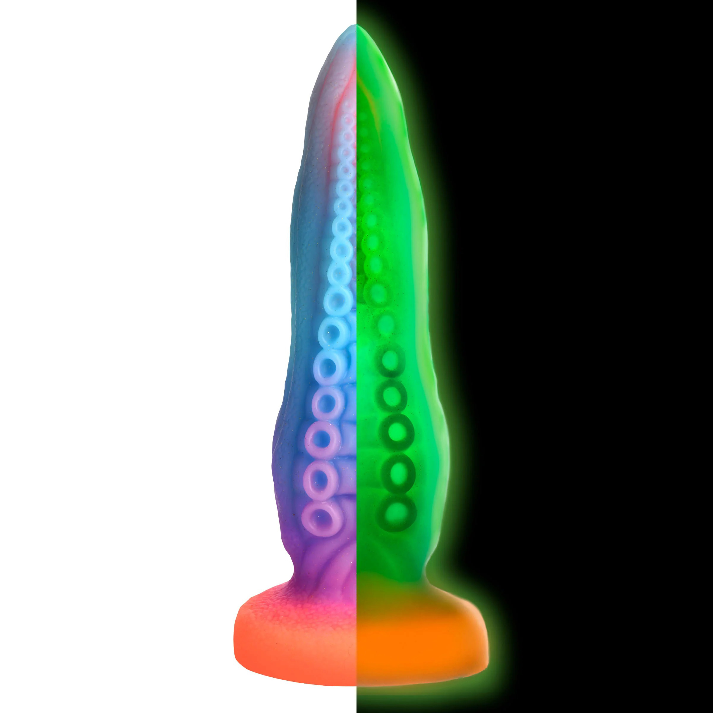 tenta cock glow in the dark silicone dildo tenta cock glow in the dark silicone dildo