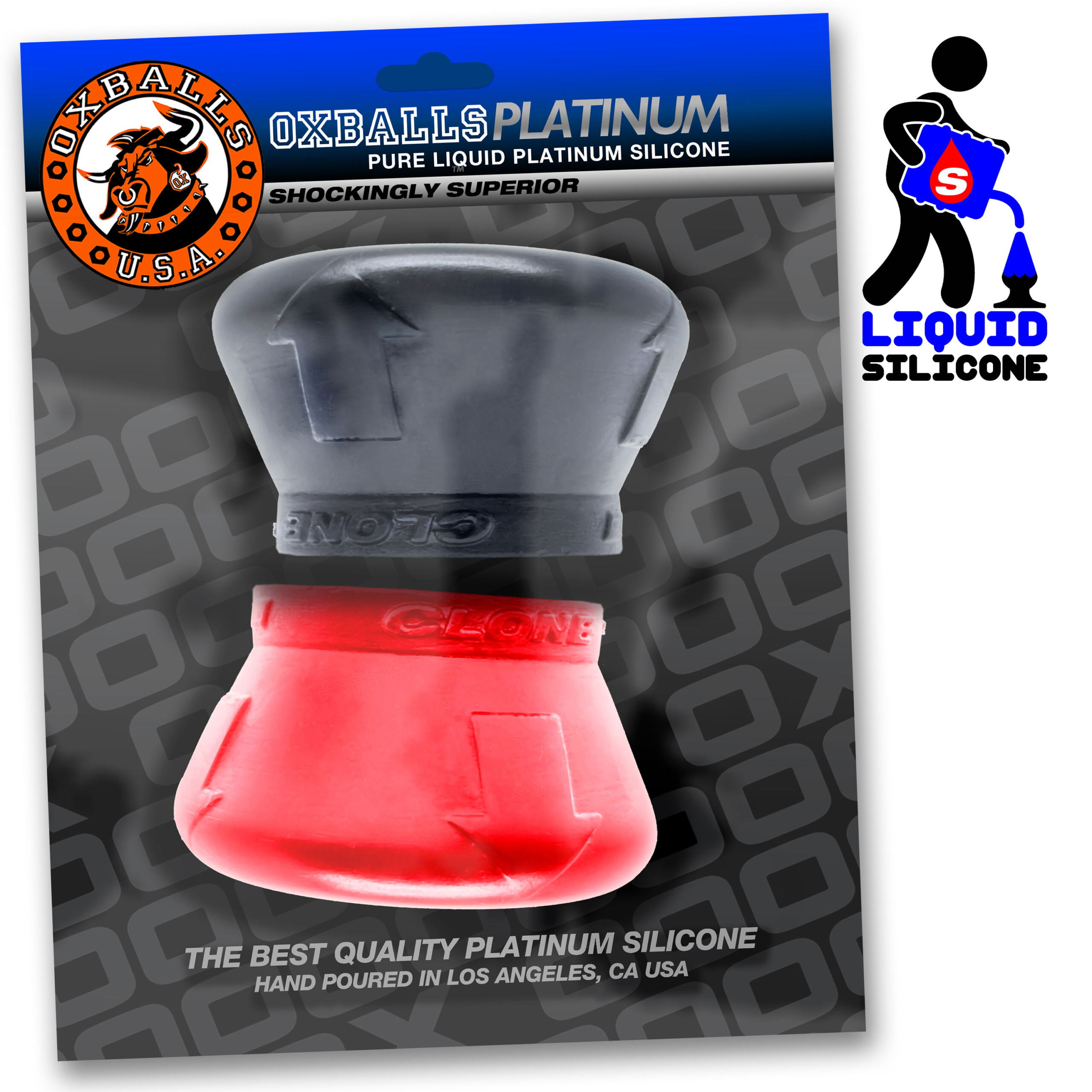 clone duo 2 pack ballstretcher red / black