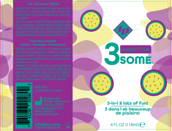 3some 3 in 1 lubricant passion fruit 4 fl. oz.