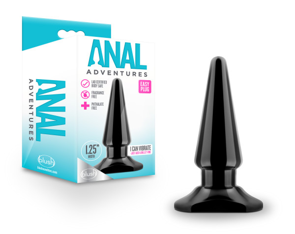 anal adventures easy plug black