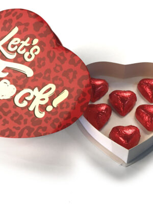 let's fuck chocolate heart box