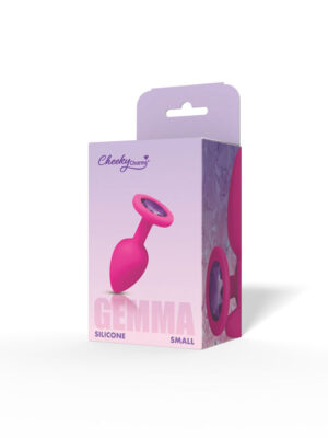 gemma purple gem pink silicone plug small