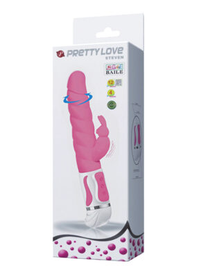 pretty love steven 12 function rabbit style vibrator pink pretty love steven 12 function rabbit style vibrator pink