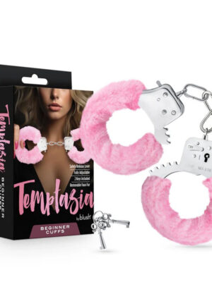 temptasia beginner cuffs pink