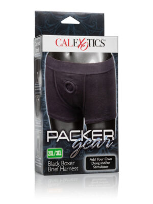 packer gear black boxer brief harness 2xl/3xl packer gear black boxer brief harness 2xl/3xl