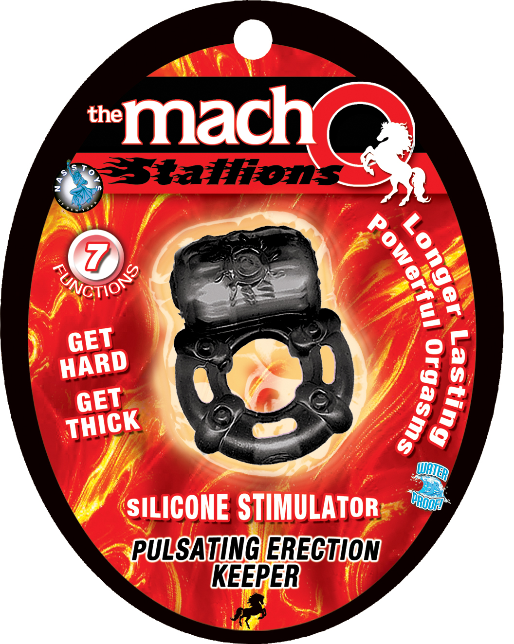 the macho stallions pulsating erection keeper black