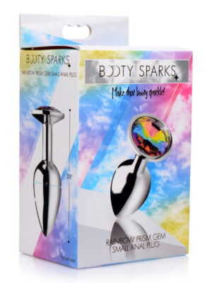 rainbow prism gem anal plug small