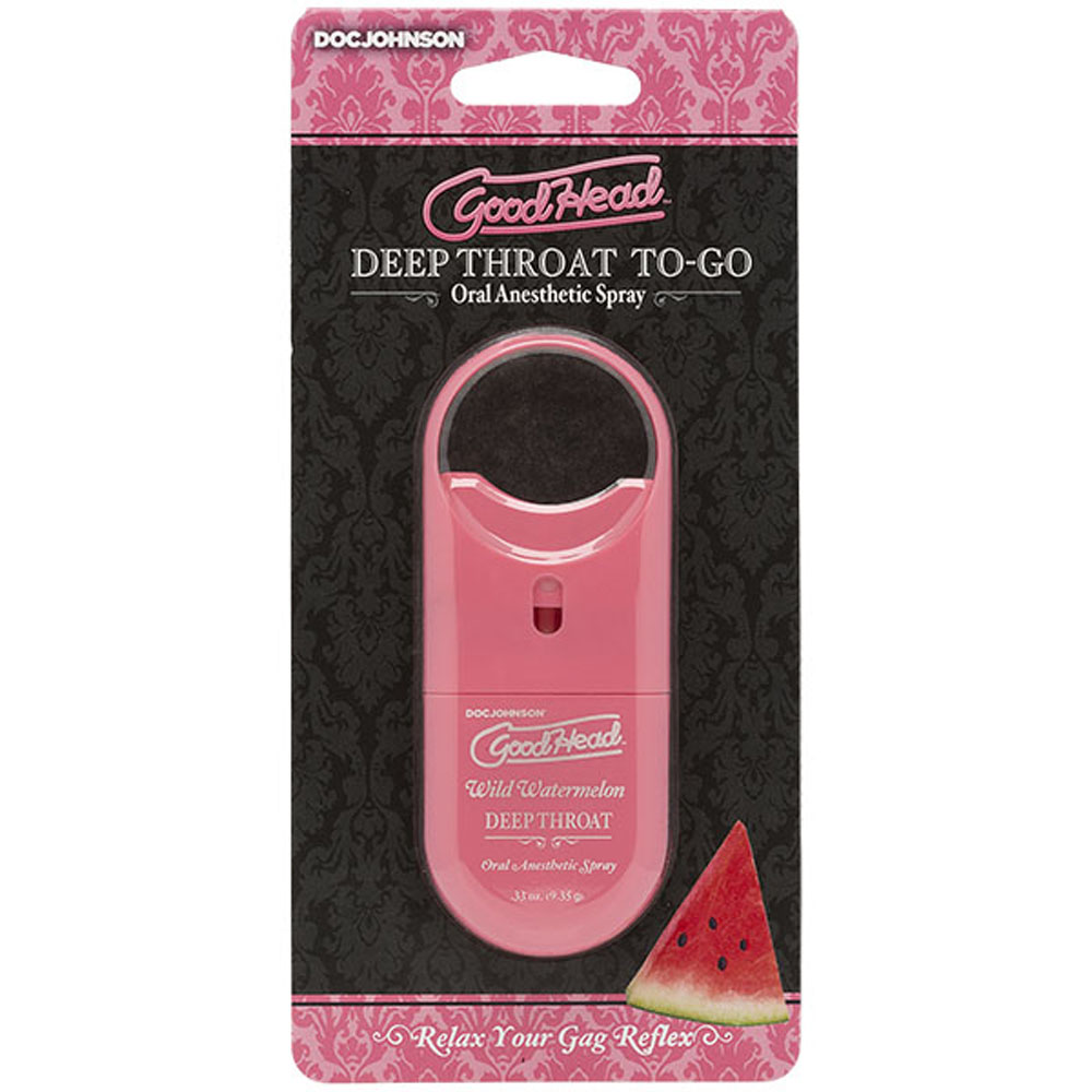 goodhead deep throat spray to go wild watermelon .33 oz.
