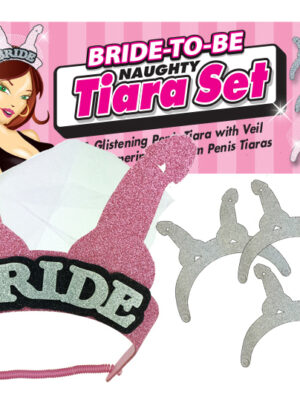 bride to be naughty tiara set