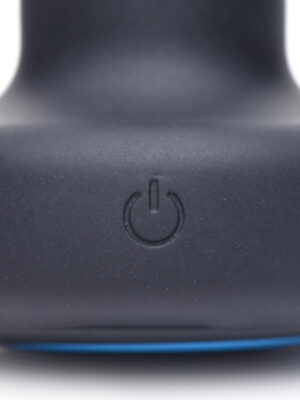 e stim and vibrating anal plug black