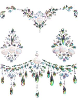 siren adhesive body jewels sticker clear siren adhesive body jewels sticker clear
