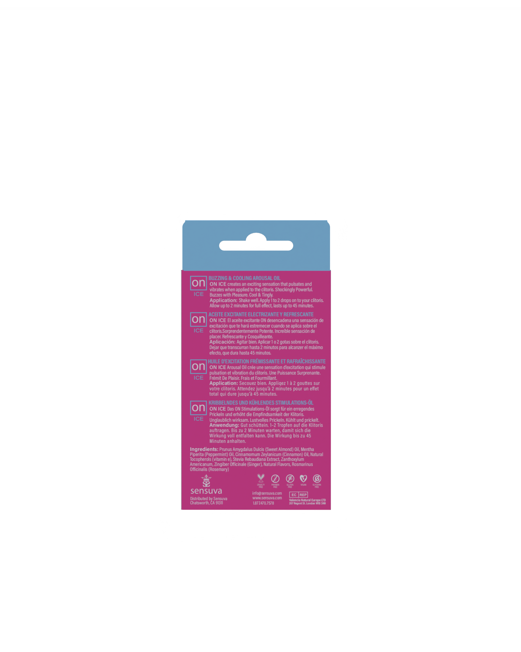 on ice buzzing and cooling arousal oil 5ml on ice buzzing and cooling arousal oil 5ml