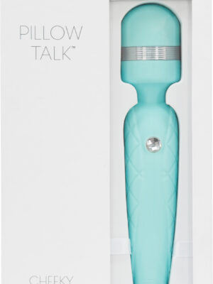 pillow talk cheeky wand with swarovski crystal teal