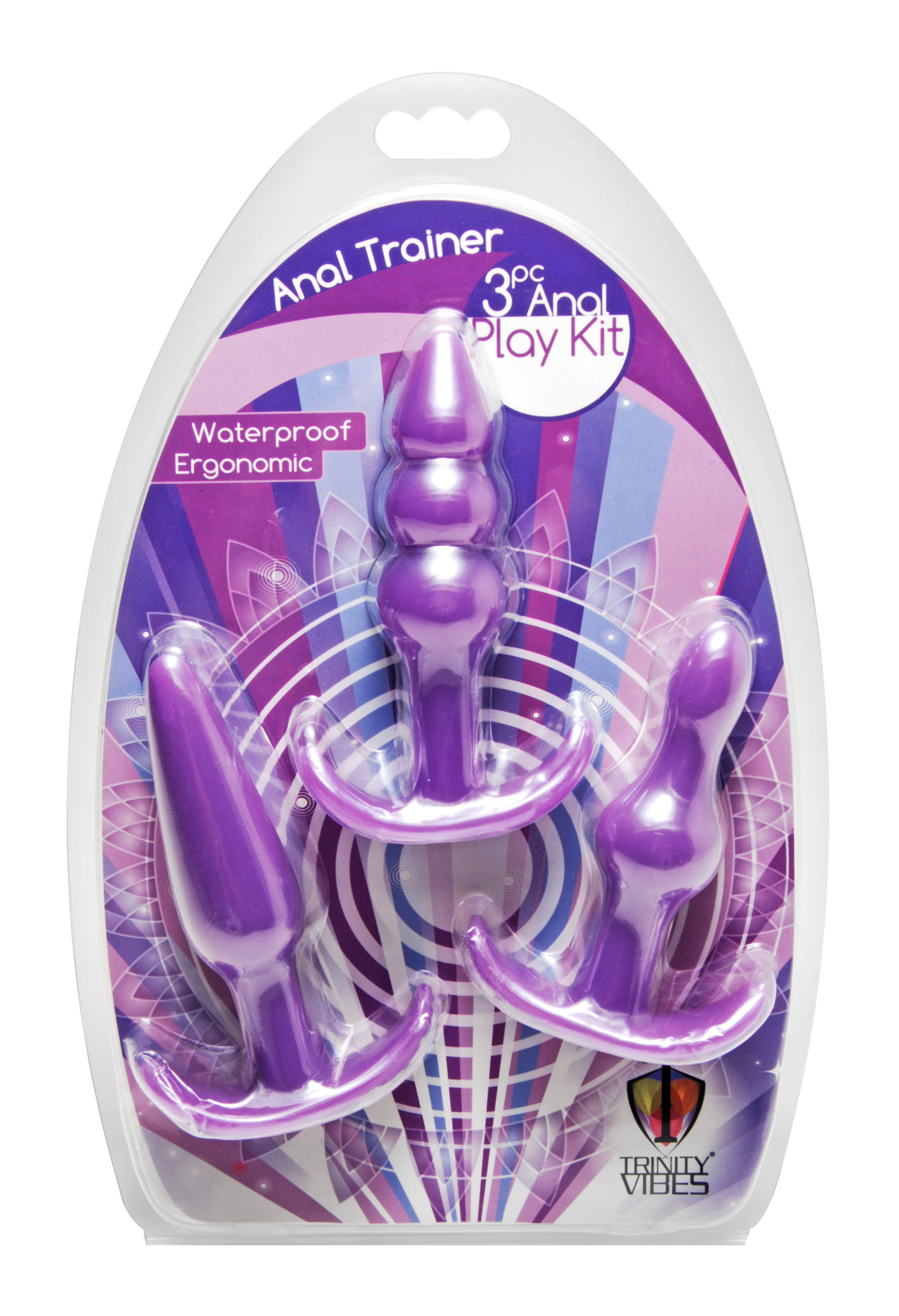 anal trainer 3 piece anal play kit purple anal trainer 3 piece anal play kit purple