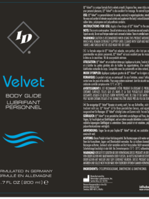 id velvet body glide 6.7 oz