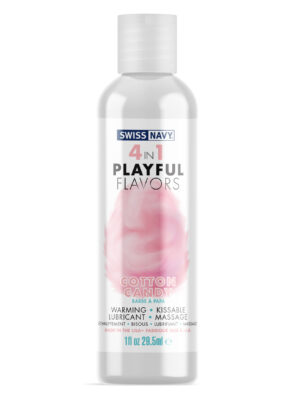 swiss navy 4 in 1 playful flavors cotton candy 1 oz