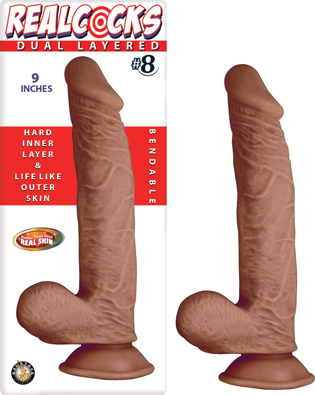 realcocks dual layered #8 brown realcocks dual layered #8 brown