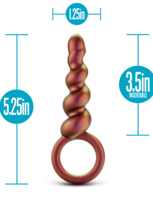 anal adventures matrix spiral loop plug copper anal adventures matrix spiral loop plug copper