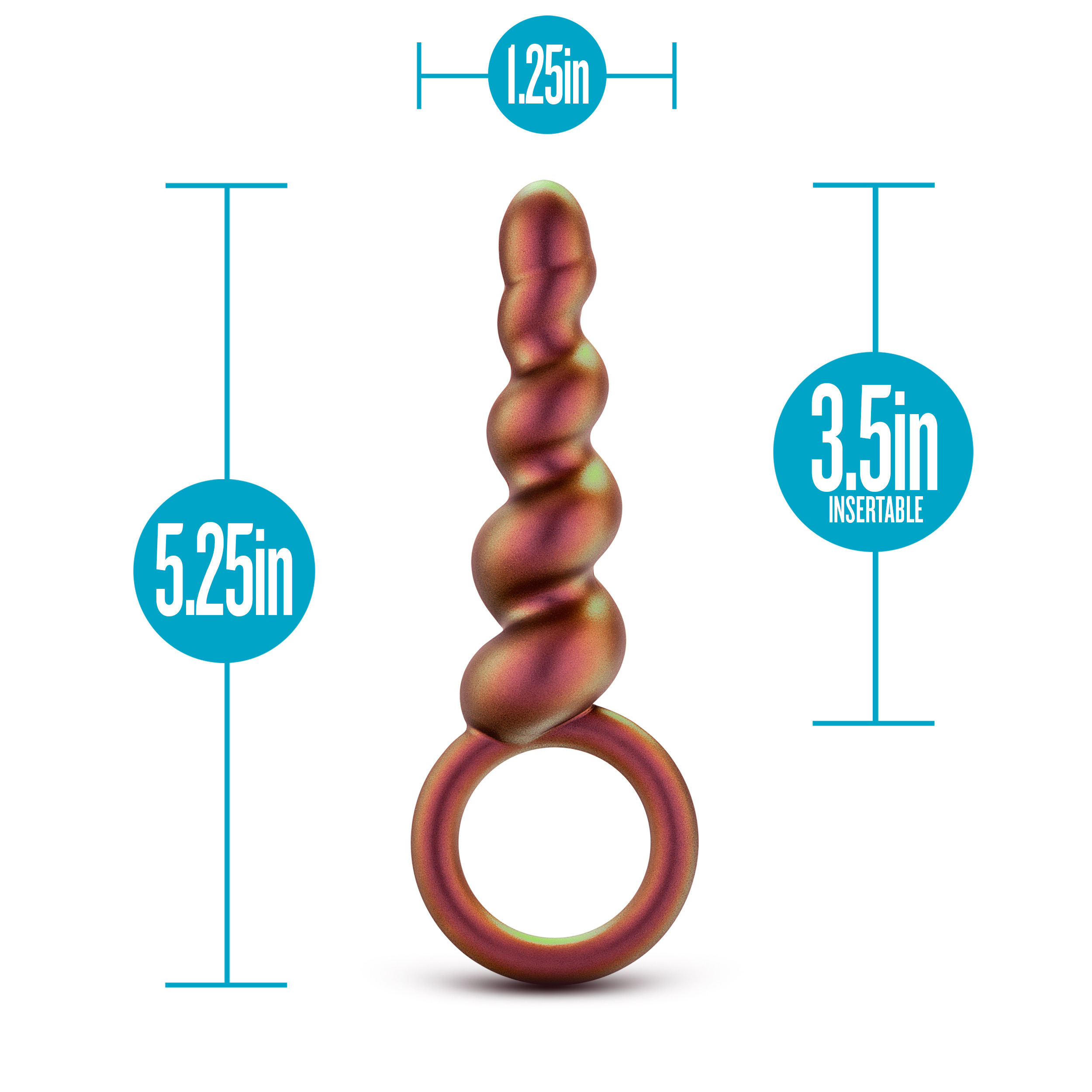 anal adventures matrix spiral loop plug copper anal adventures matrix spiral loop plug copper