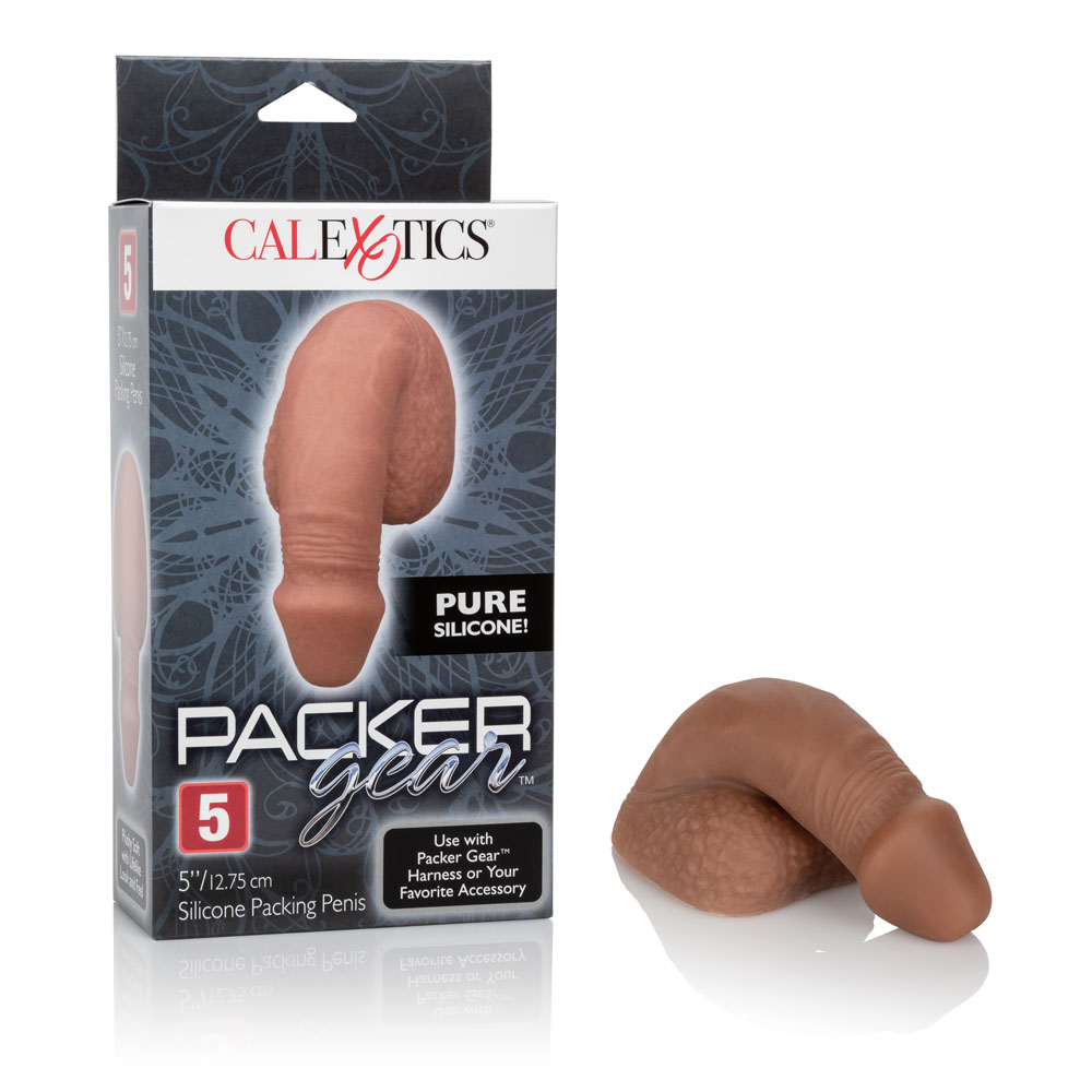 packer gear 5 inch silicone packing penis brown packer gear 5 inch silicone packing penis brown