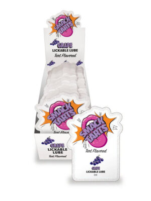 smack tarts lube 3ml pouch display 36pc sour grape smack tarts lube 3ml pouch display 36pc sour grape