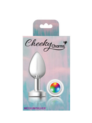 light up silver metal plug medium